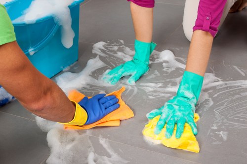 Sustainability-focused carpet cleaning team supporting recycling and community reuse