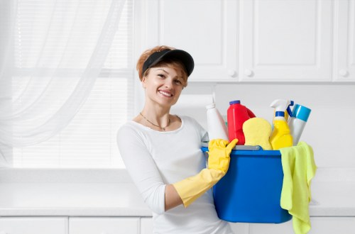 Charity donation boxes and textile reuse linked to carpet cleaning waste reduction